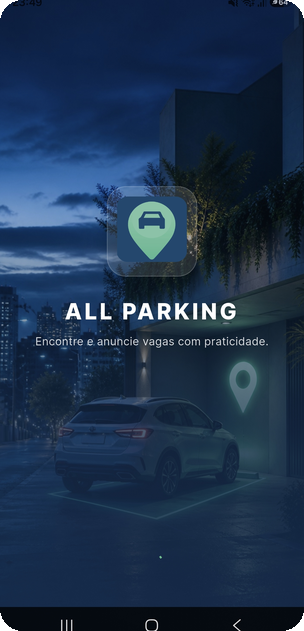 Tela inicial All Parking